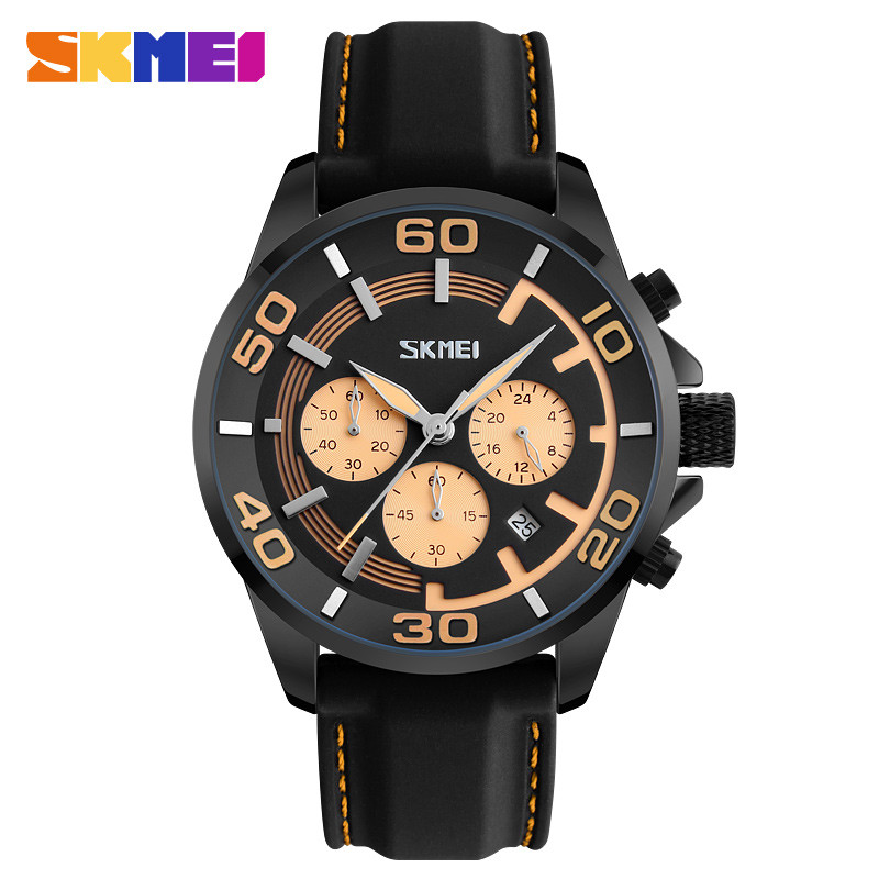 

Мужские часы Skmei 9154 Chronograph (0025) 3Bar Black