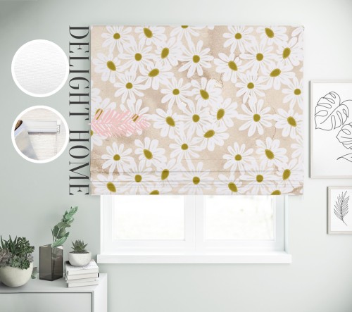 

Римская штора с фотопечатью 02-253 система Prestige I&H Джуси велюр 140*170 см