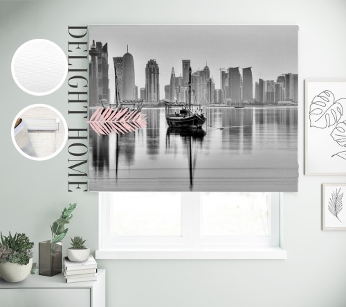 

Римская штора с фотопечатью 00-573 система Prestige I&H Джуси велюр 240*170 см