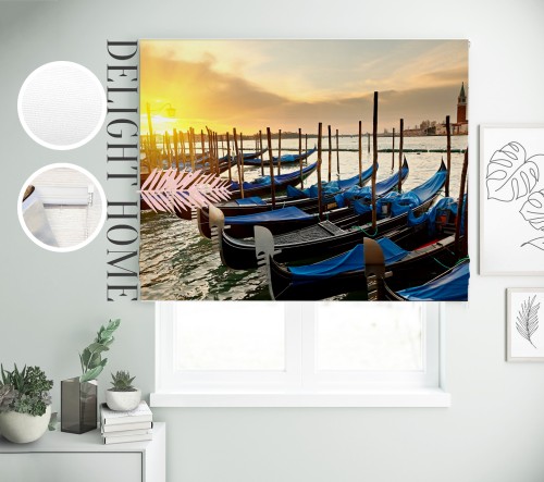 

Римская штора с фотопечатью 00-172 система Prestige I&H Джуси велюр 100*170 см