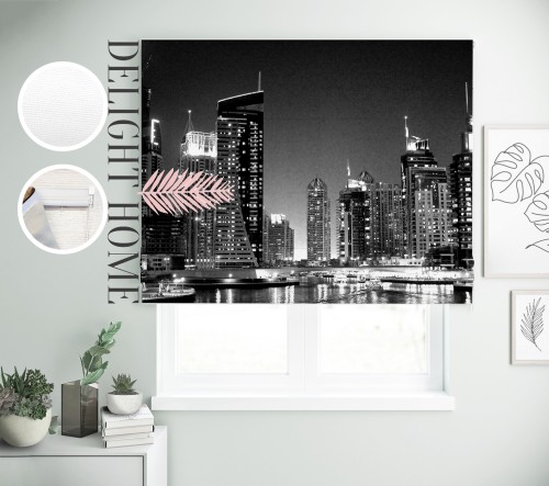 

Римская штора с фотопечатью 00-578 система Prestige I&H Джуси велюр 270*170 см