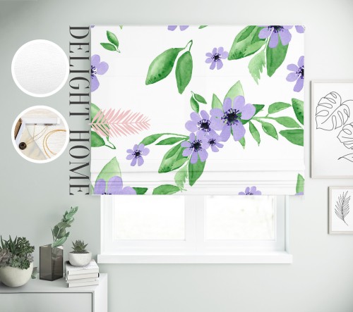 

Римская штора с фотопечатью 15-096 система Light I&H Джуси велюр 140*170 см