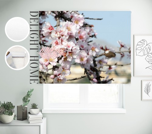 

Римская штора с фотопечатью 03-121 система Prestige I&H Джуси велюр 70*170 см