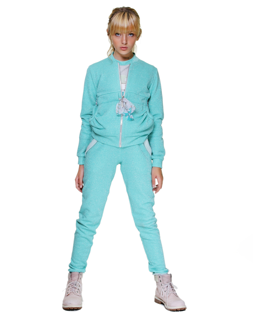

Костюм для девочек Lukas Kids с люрексом 158 бирюзовый(6337)