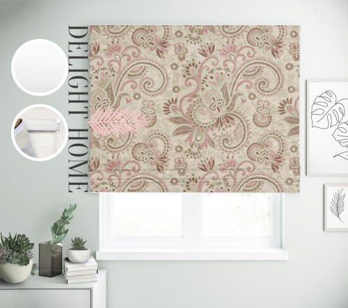 

Римская штора с фотопечатью 02-192 система Prestige I&H Джуси велюр 110*170 см