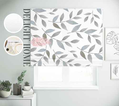 

Римская штора с фотопечатью 15-129 система Light I&H Джуси велюр 100*170 см