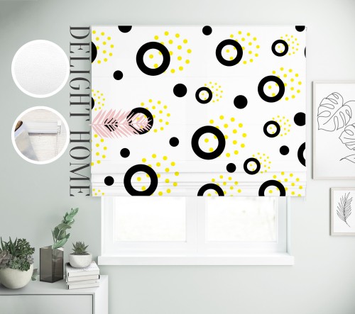 

Римская штора с фотопечатью 08-056 система Prestige I&H Джуси велюр 50*170 см