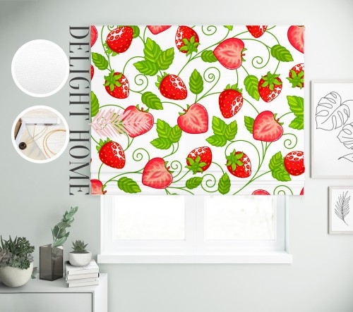 

Римская штора с фотопечатью 15-149 система Light I&H Джуси велюр 200*170 см