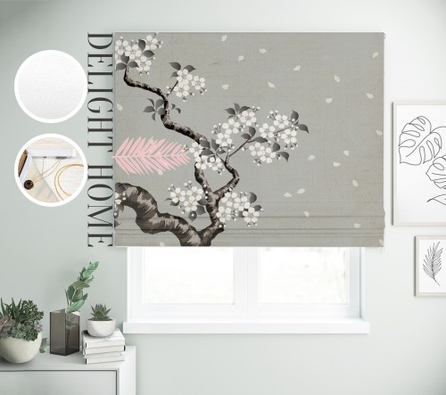 

Римская штора с фотопечатью 02-194 система Light I&H Джуси велюр 60*170 см
