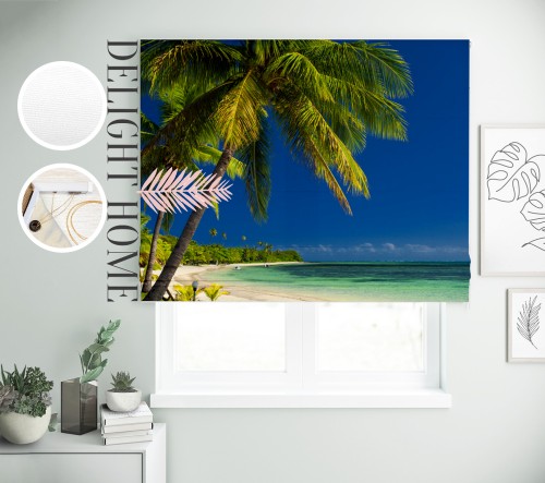 

Римская штора с фотопечатью 00-295 система Light I&H Джуси велюр 90*170 см