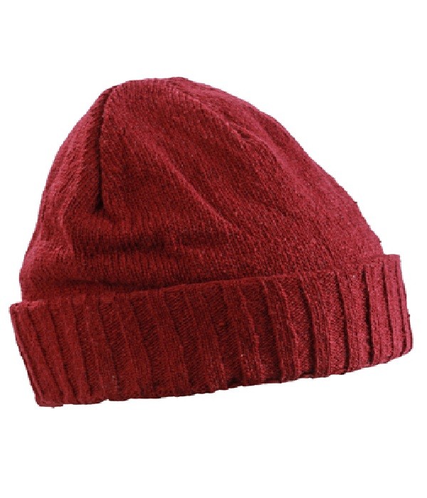 

Шапка Myrtle Beach Melange Hat Basic U Темно-красный