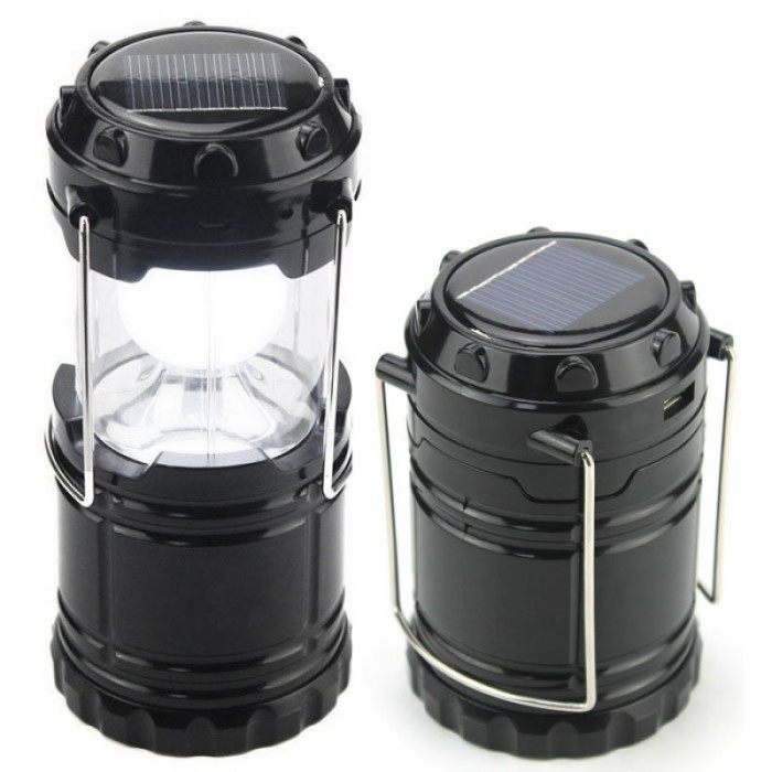 

Кемпинговая LED лампа фонарь с poverbank GL Camping lantern G 85 Pro фонарик светодиодный аккумуляторный фонарь батарея от солнечной энергии Чёрный (44332)