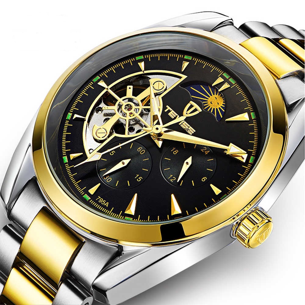 

Мужские TEVISE Мужские часы Tevise Luxury Gold T795A (795А-01 - 9983)