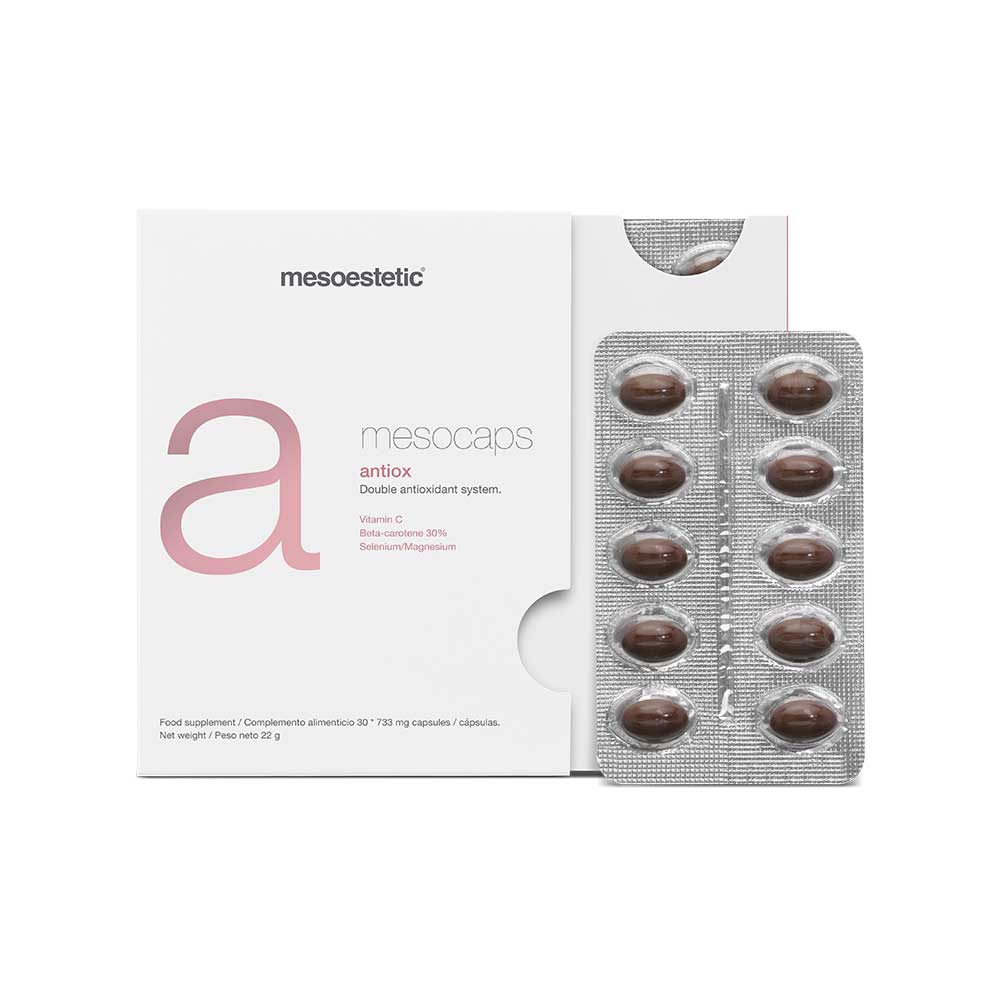 

Двойная антиоксидантная система в капсулах MESOESTETIC Mesocaps Antiox, 30 шт