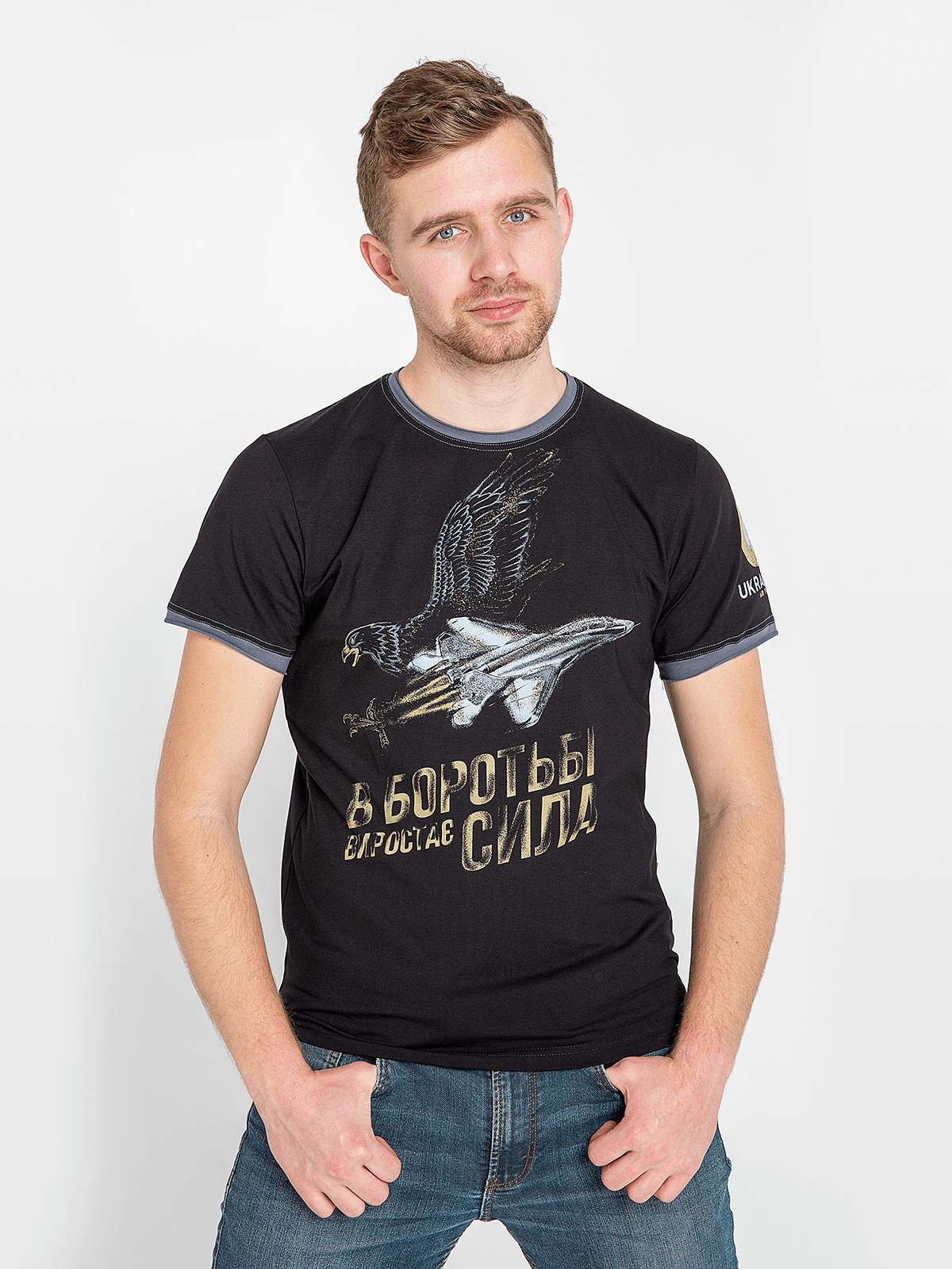 

чоловіча футболка - 114 БРИГАДА - чорний, XXXL