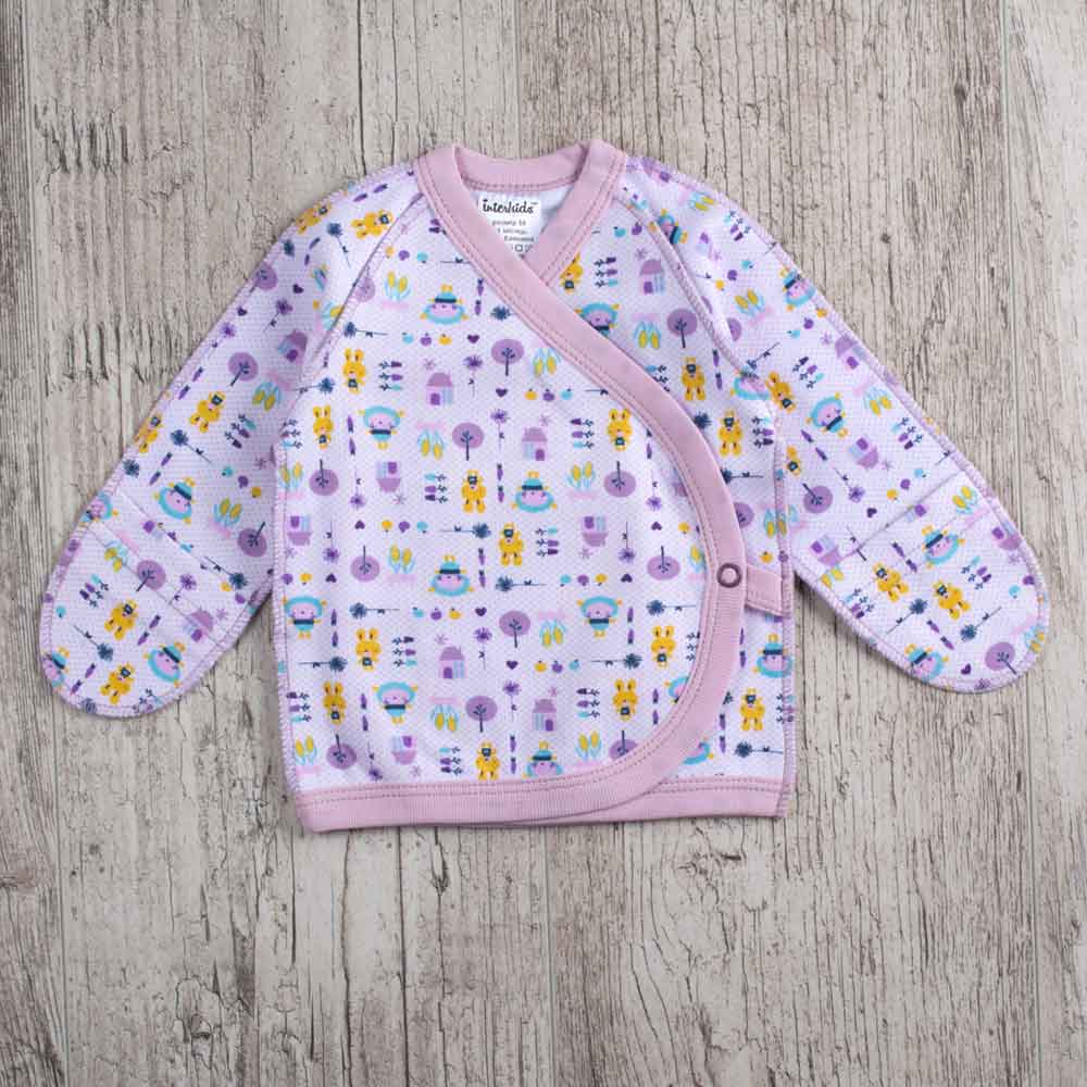

Распашонка Зайцы Interkids 0-1 месяцев 56см Сиреневый 857