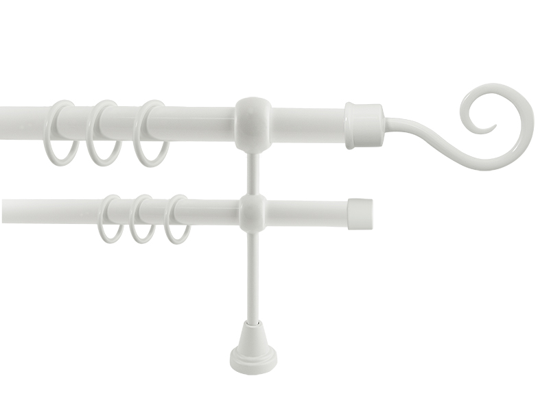 

Карниз двойной 25/19 мм Рома 2,40м ( 1485858320124 )