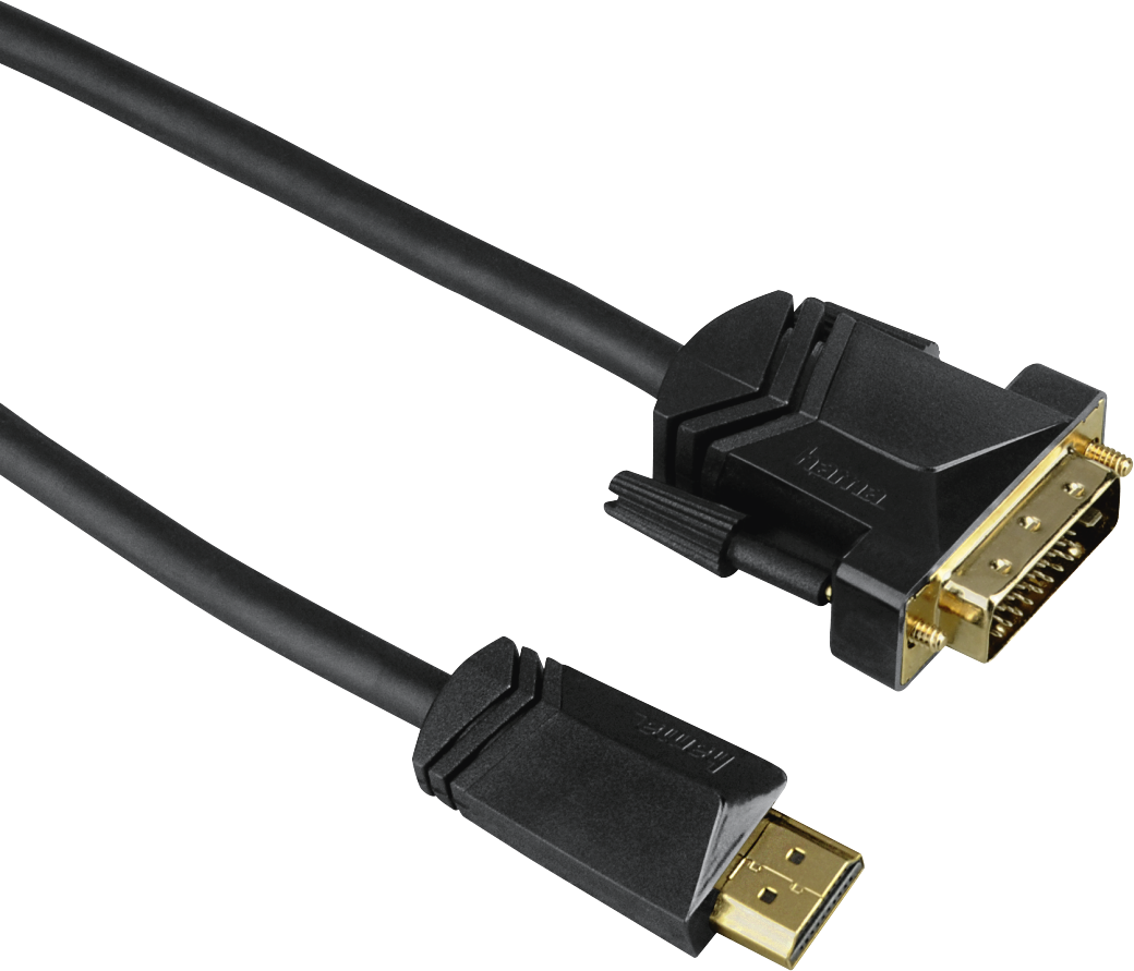 

Кабель Hama HDMI-DVI ферриты 1.5 м Black