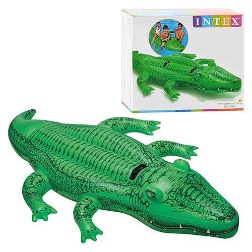 

Плотик для плавания "Крокодил" Intex 58562 203х114 см