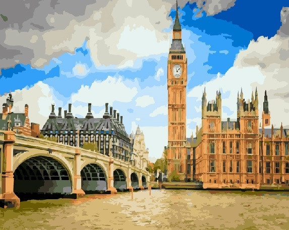 

Картина по номерам BrushMe (Брашми) "Вид на Биг Бен" 40х50см GX21193