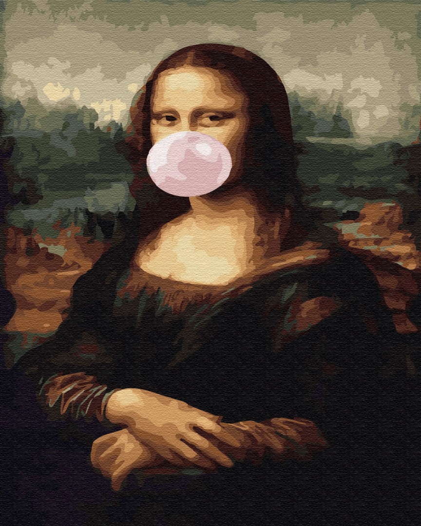 

Картина по номерам BrushMe (Брашми) "Мона Лиза с жвачкой" 40х50см GX34821