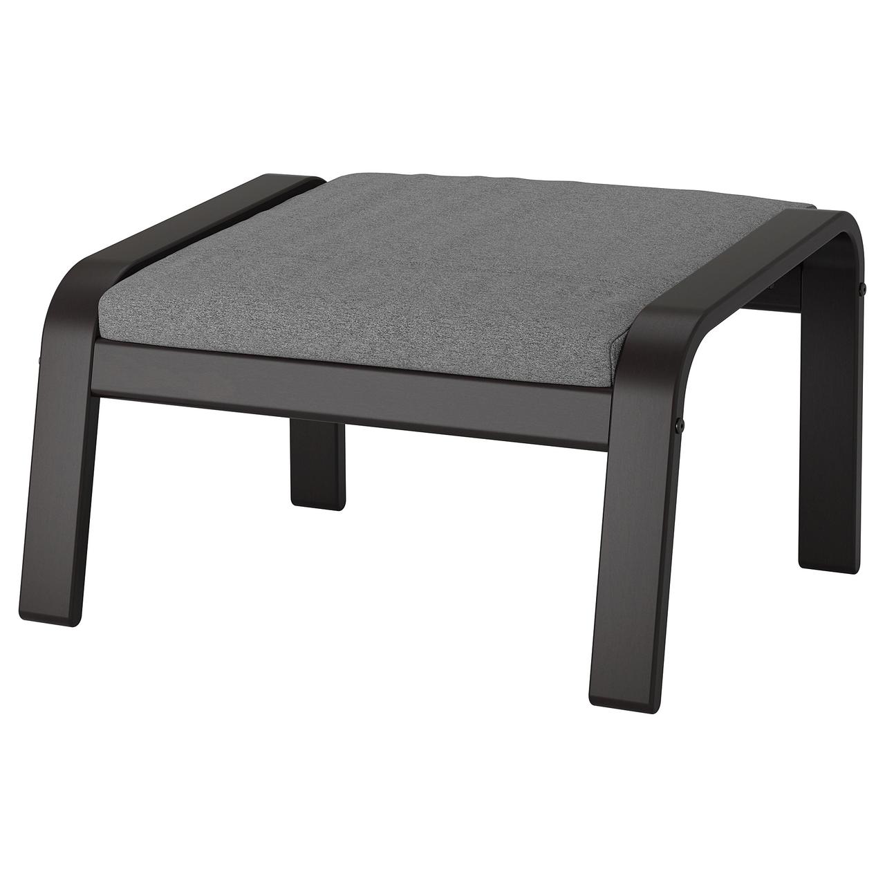 

Подставка для ног IKEA POÄNG Lysed черно-коричневая серая 092.514.52