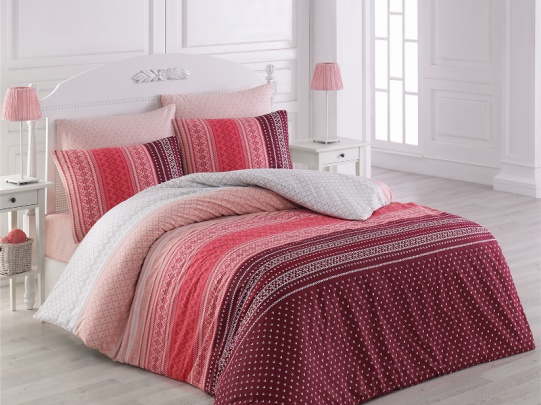 

Постельное белье Majoli Bahar teksil Summer v3 Fusya 200х220