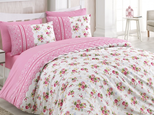 

Постельное белье Majoli Bahar teksil Rosa v1 200х220