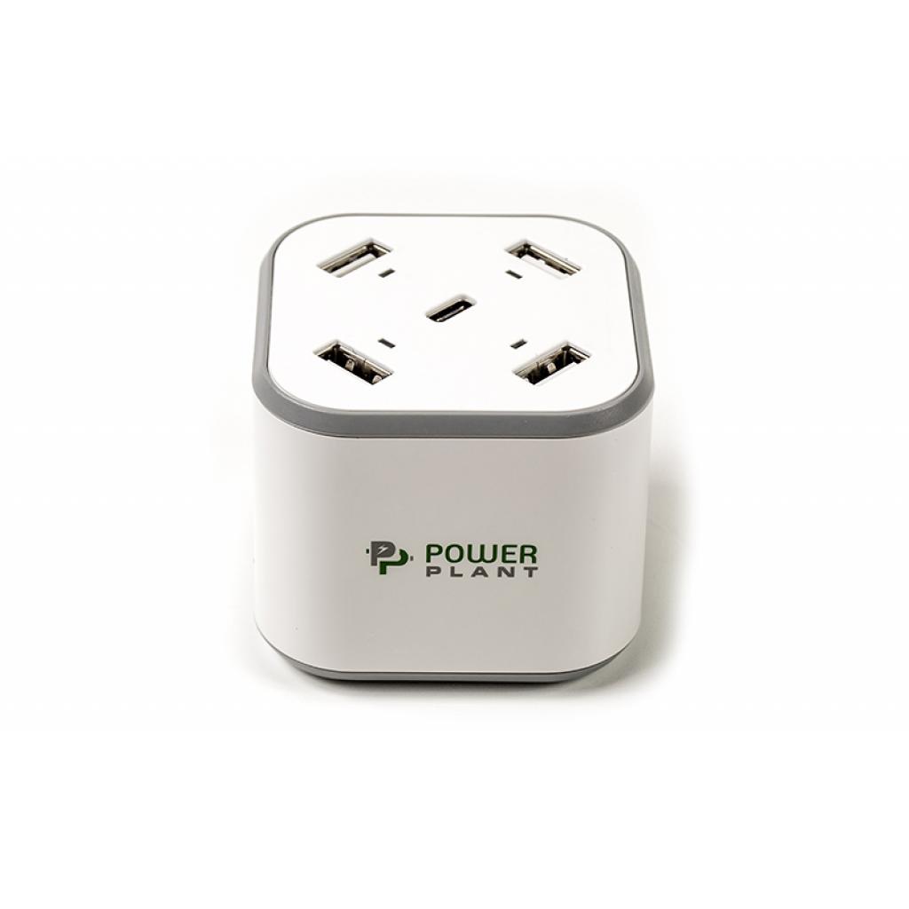 

Зарядное устройство PowerPlant 4xUSB + Type-C 5V 8.4A