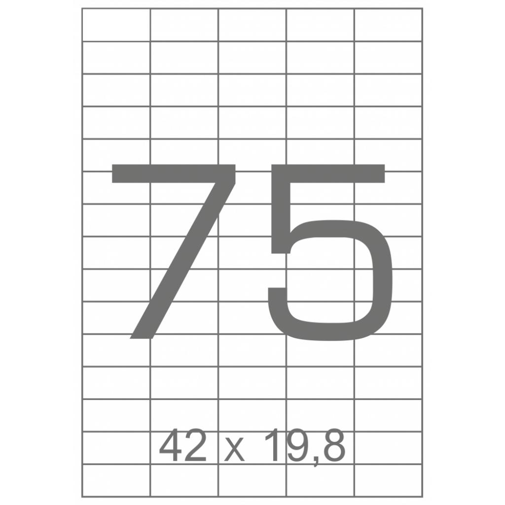

Этикетка самоклеящаяся TAMA 42х19,8 (75 на листі) с/кл (100листів) (17797)