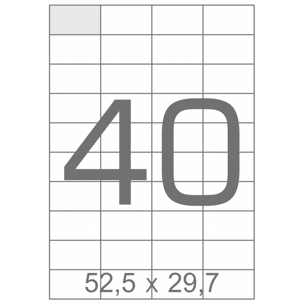 

Этикетка самоклеящаяся TAMA 52,5х29,7 (40 на листі) с/кл (100листів) (17802)