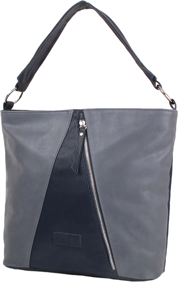 

Женская сумка Laskara LK10203-grey-navy Серая