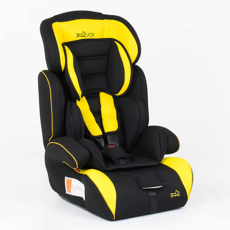 

Автокресло JOY 6960 Y цвет - Черный с желтым универсальное 9-36 кг, с бустером