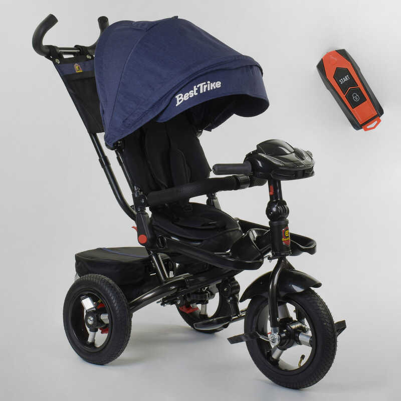 

Велосипед 3-х колёсный 6088 F - 03-108 Best Trike фара с USB, поворотное сидение, складной руль, русское озвучивание, надувные колеса, пульт