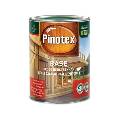 

Бесцветная деревозащитная грунтовка Pinotex Base 1 л