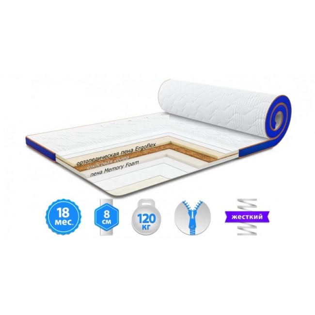 

Футон Sleep&Fly Memo 2 в 1 Kokos Жакард 70х190 см