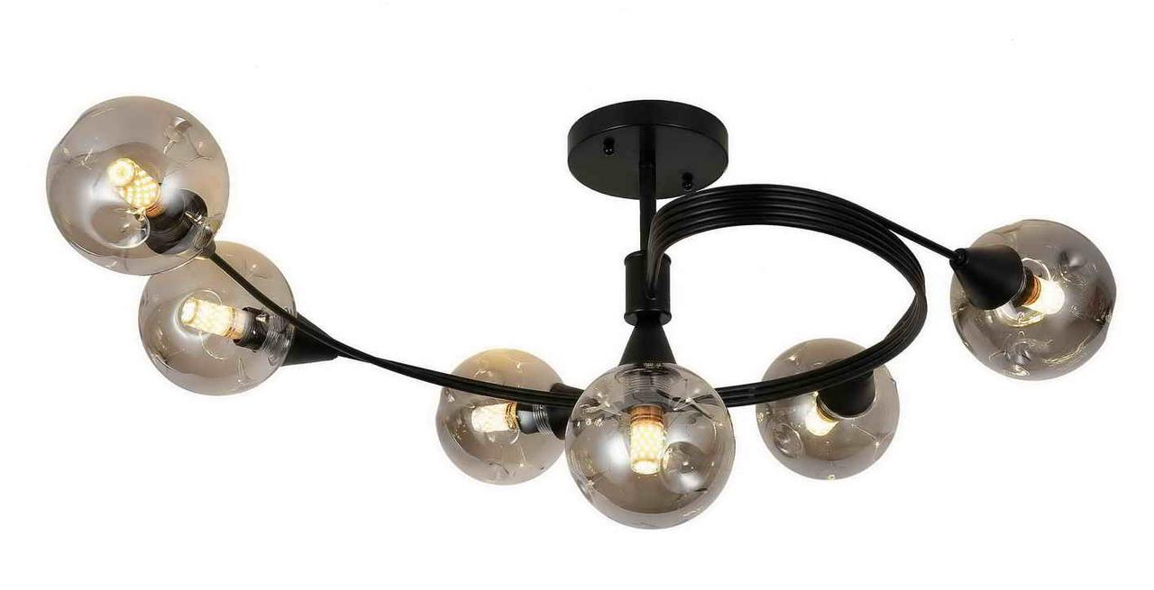 

Люстра лофт молекула Levistella 756PR3195-6 BK+BK