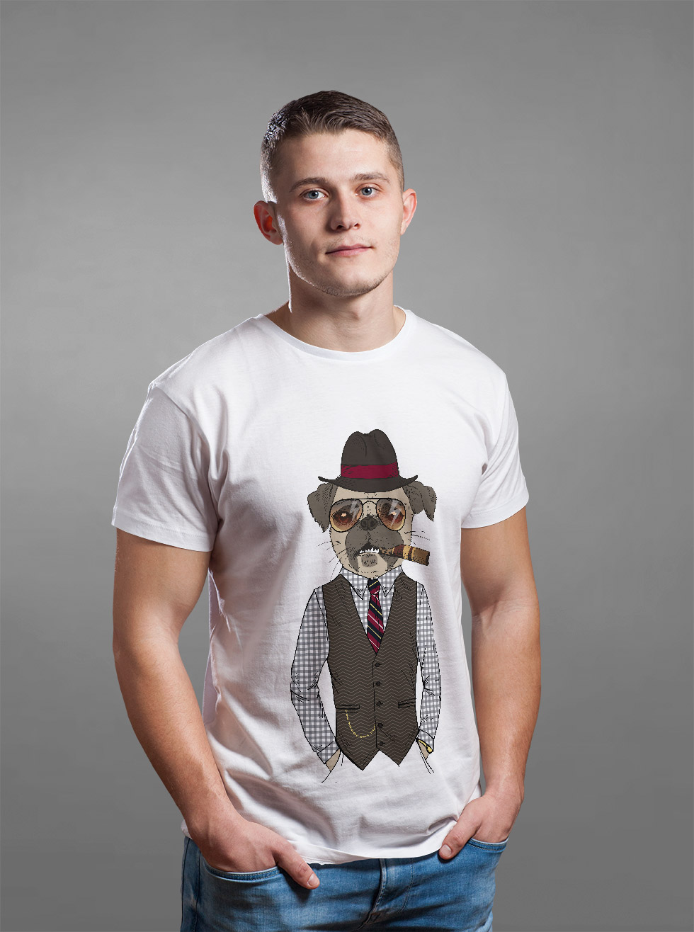 

Футболка с красочным принтом OWEAR fadog7WH  Белый, Футболка с красочным принтом OWEAR fadog7WH M Белый