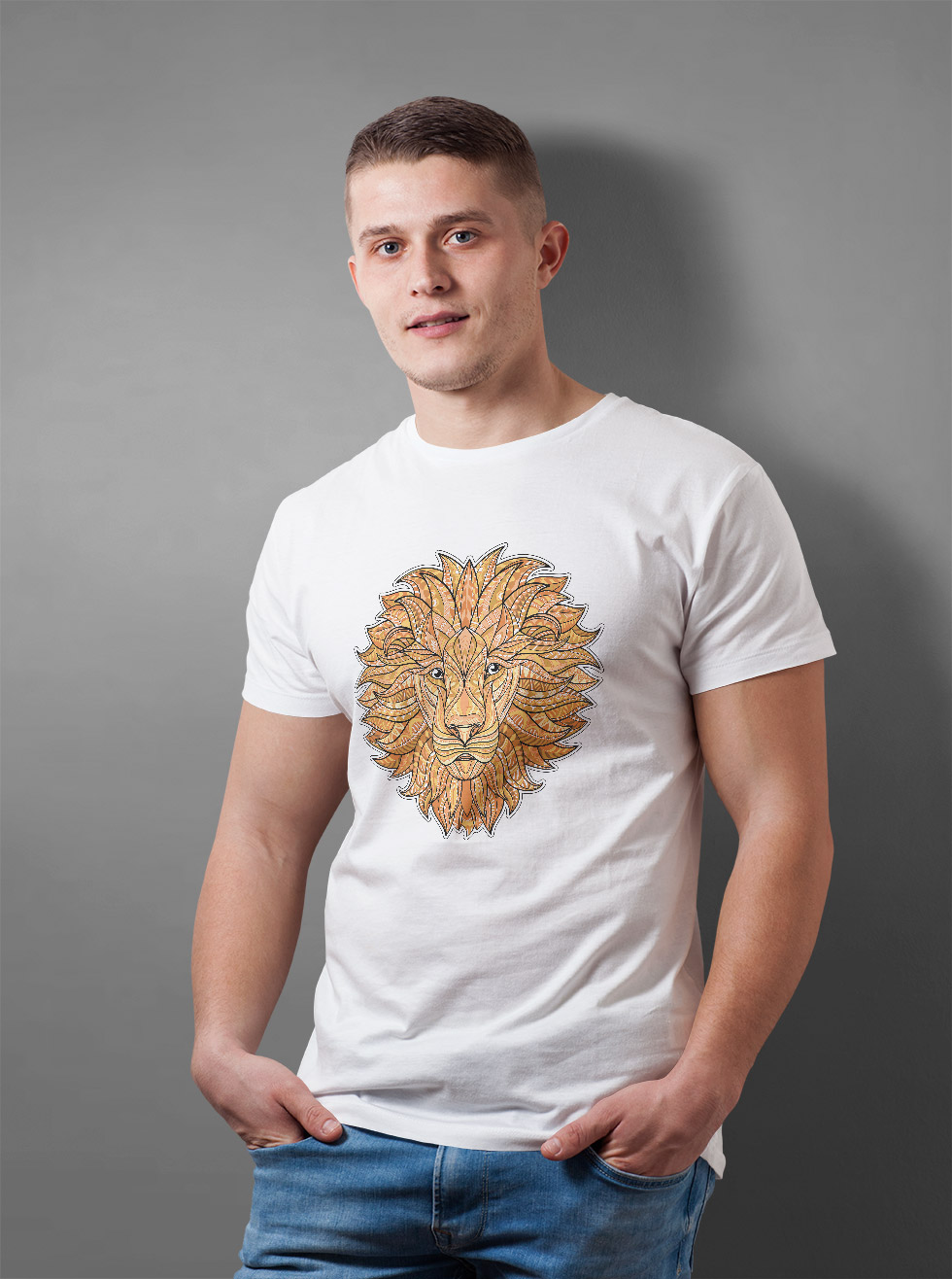 

Футболка с красочным принтом OWEAR fasafari16WH  Белый, Футболка с красочным принтом OWEAR fasafari16WH L Белый