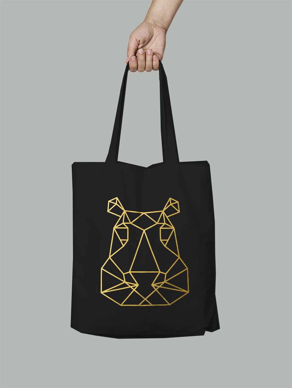 

Эко-сумка Owear с геометрическим принтом ga22goldbag-BK Черная