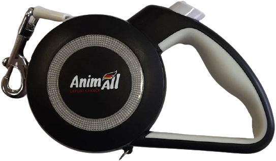 

Поводок-рулетка AnimAll Reflector MS7110-3M S до 15 кг 3 м Серо-черный
