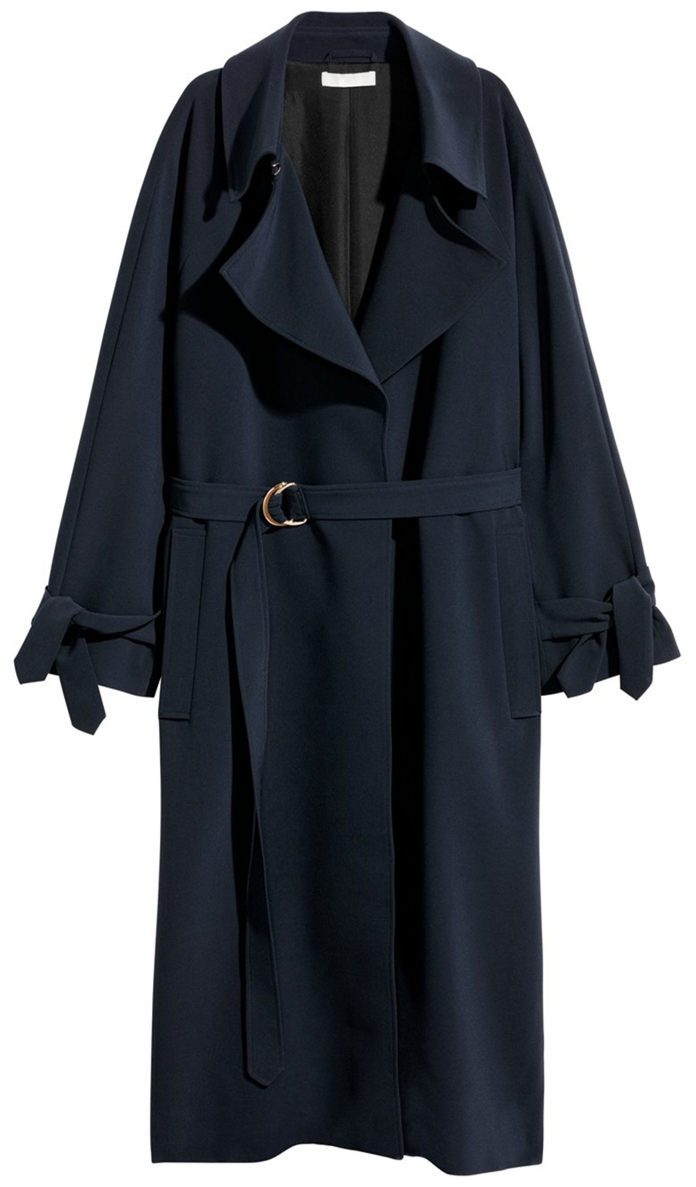 

Плащ H&M 0597720 XS Темно-синий