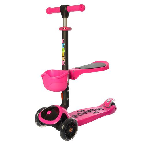 

Самокат iTrike JR 3-074-BP black-pink (BI0000689)