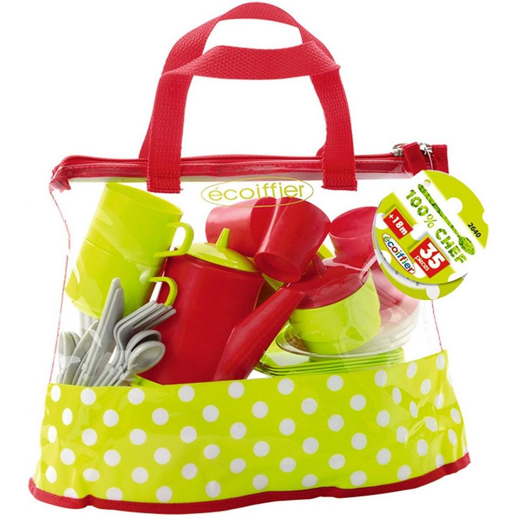 

Игровой набор Ecoiffier прозрачная сумочка с набором посуды (002640)