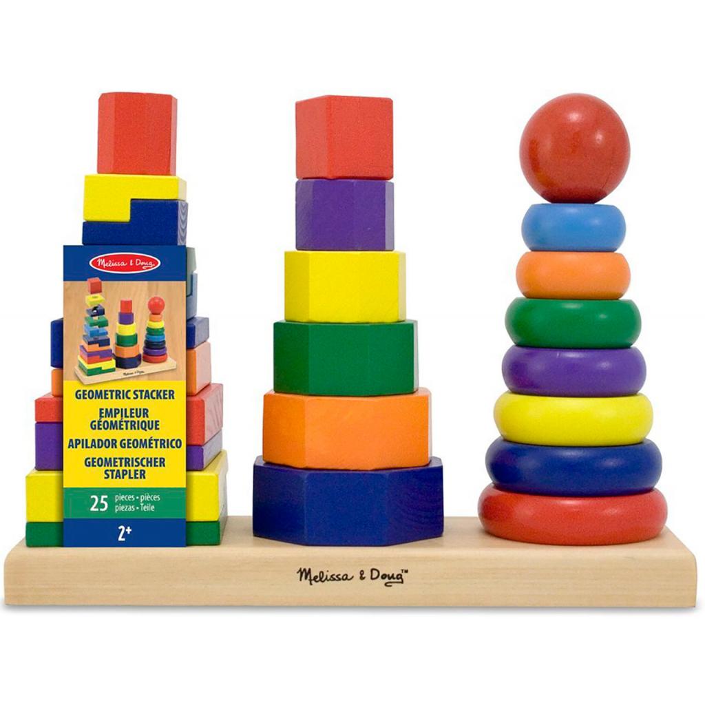 

Развивающая игрушка Melissa&Doug Геометрическая пирамидка (MD10567)