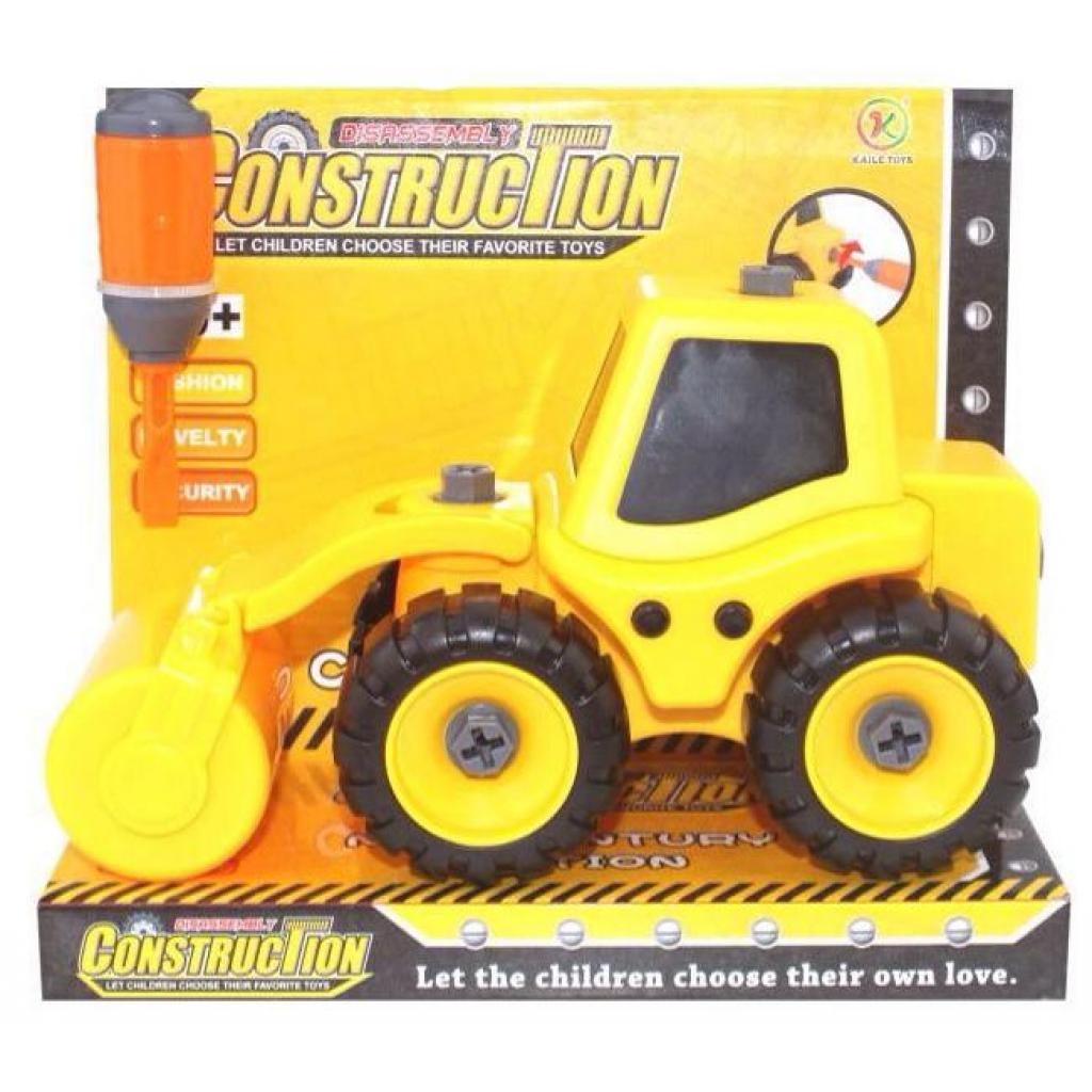

Спецтехника Kaile Toys Трактор с катком, разборная модель с отверткой (KL702-4)