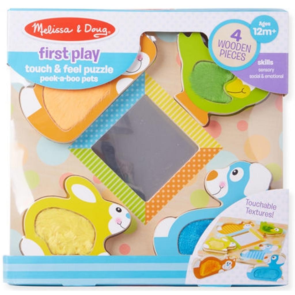 

Развивающая игрушка Melissa&Doug Зеркальный формовой пазл с пушистыми домашними животными (MD1898)