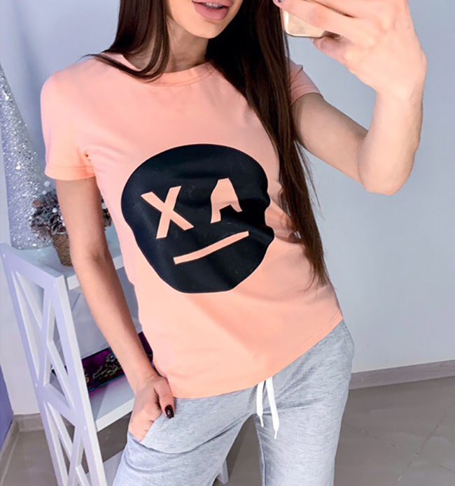 

Fashions • Футболка Smile Fashions S персик (9134тк)