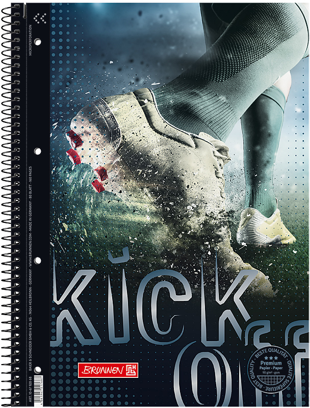 

Колледж-блок Brunnen А4 Premium в клетку 80 листов Football (10 679 28 68)