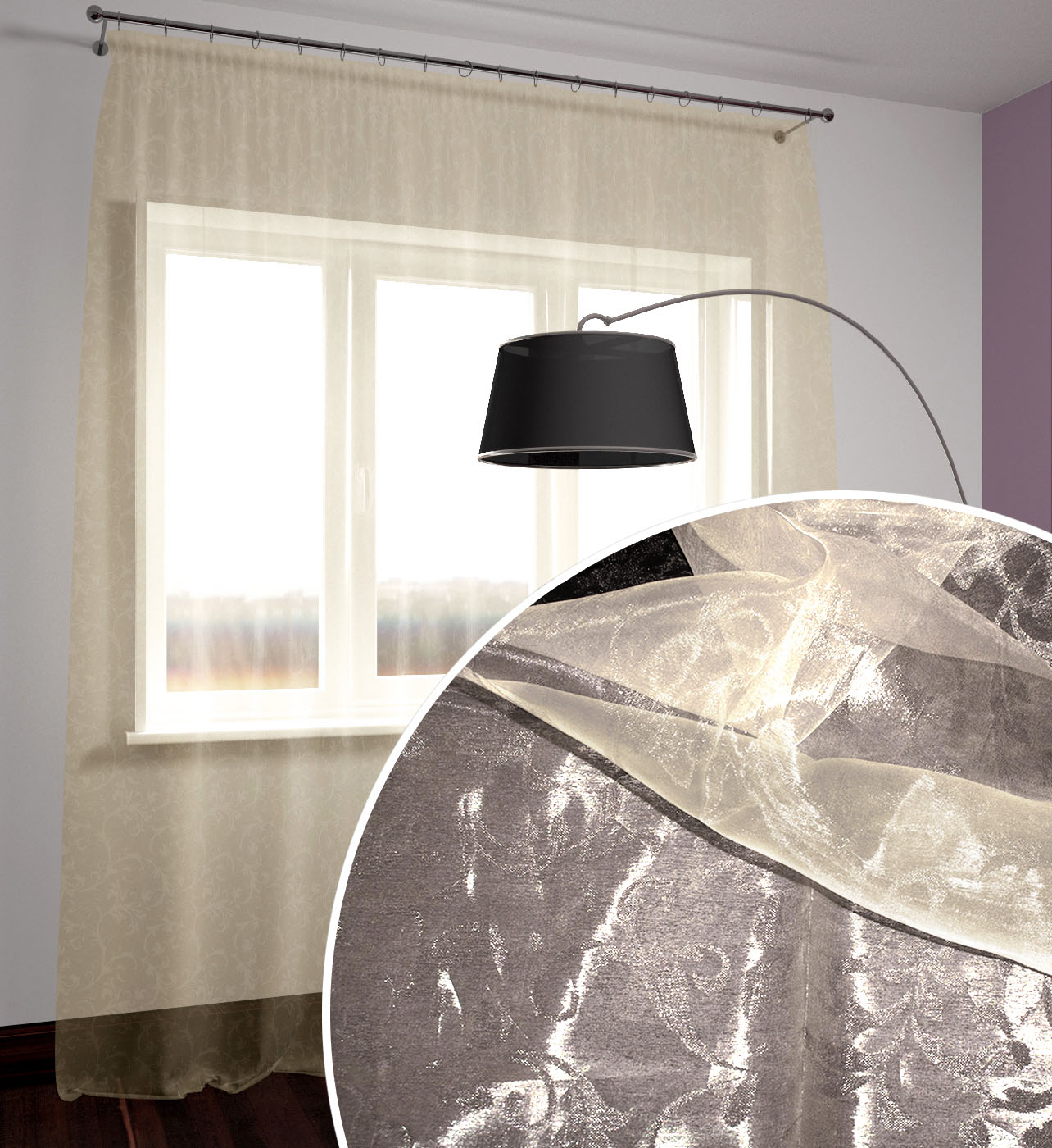 

Тюль Ярема 63091 b 300х270 Светло-бежевый (Индивидуальное изменение высоты)